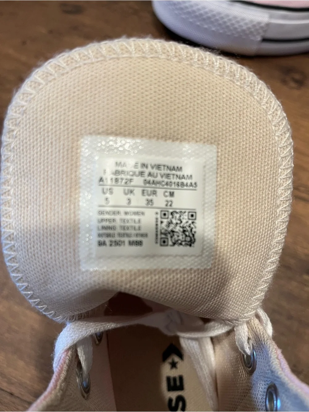 Converse Kids Light Pink High-Top Canvas Sneakers